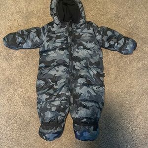 Infant fleece line snowsuit